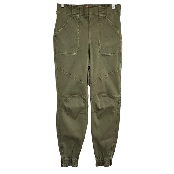 SPANX Utility Joggers Womens M Pull On High Waist Stretch Military Pants Casual - Picture 1 of 11